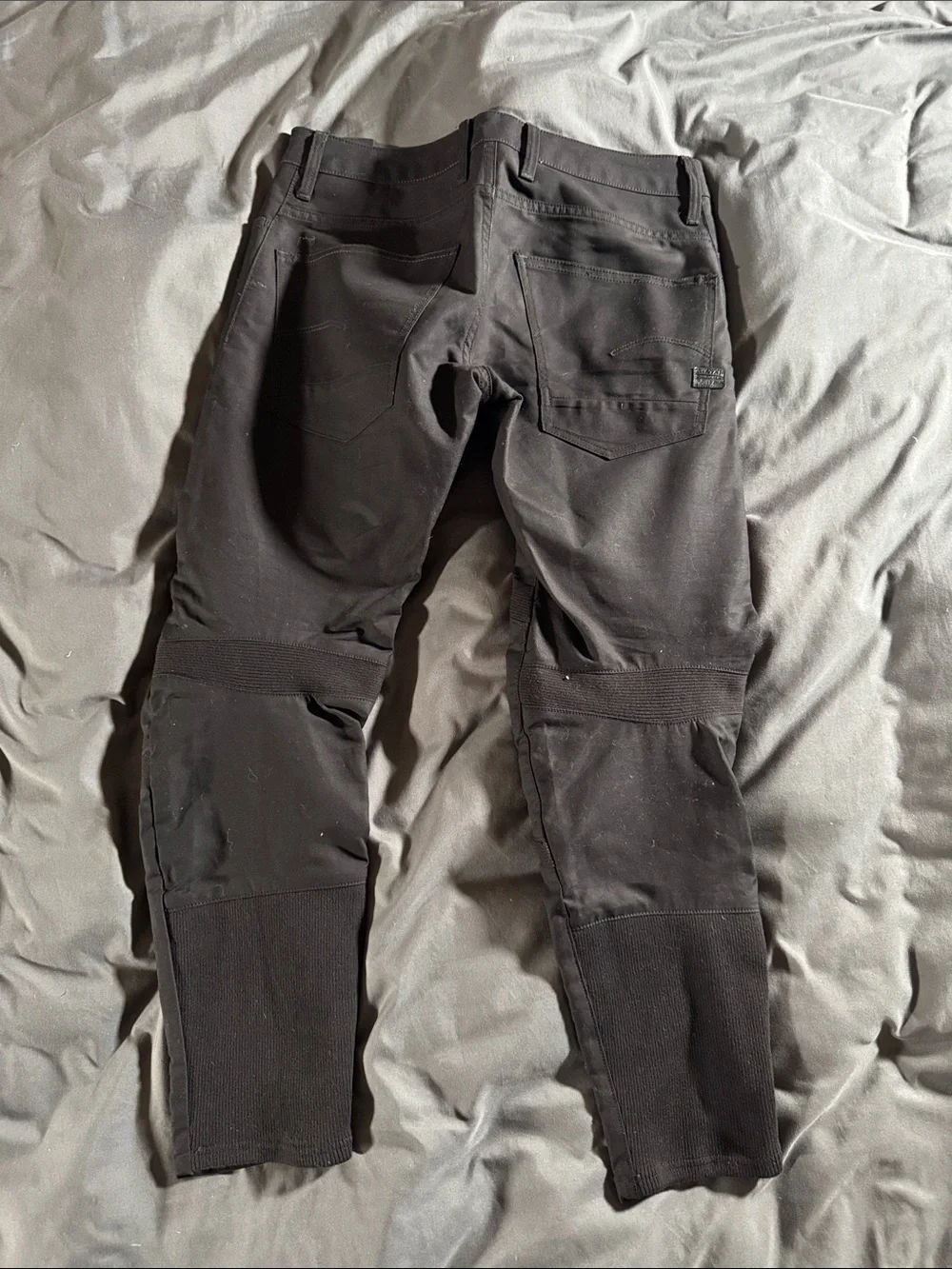 G-Star Black Cargo Pants with Articulated Knees 3D Slim Motac Deconstructed - Picture 2 of 4